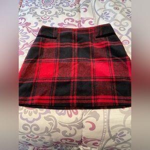 Copper Key Red/Black Plaid Mini Pencil Skirt Size Small❤️🖤